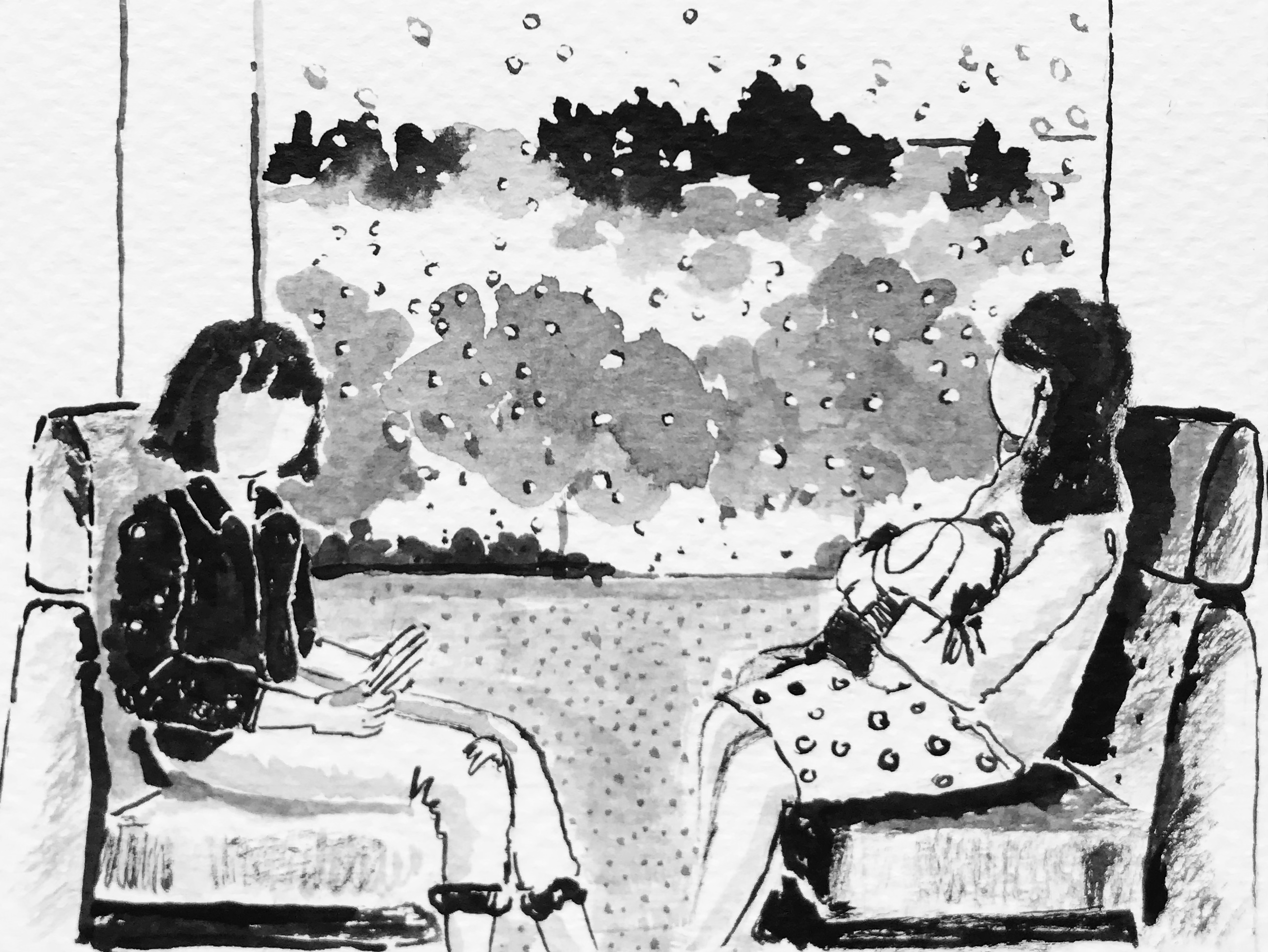 Train illustration Eliza Brown elizadrawstheline Eliza Lucescu